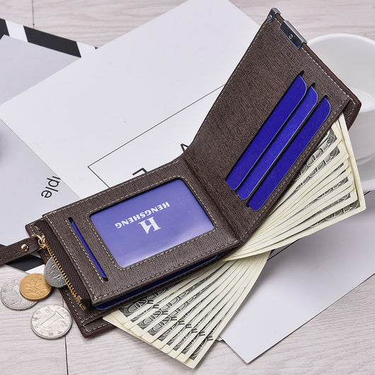 Billetera Compacta para Hombre con Diseño a Cuadros - Image 13