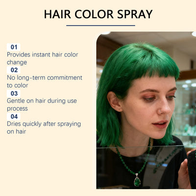 Spray Temporal para Cabello Verde - Color Natural y Duradero para un Look Moderno - Image 5
