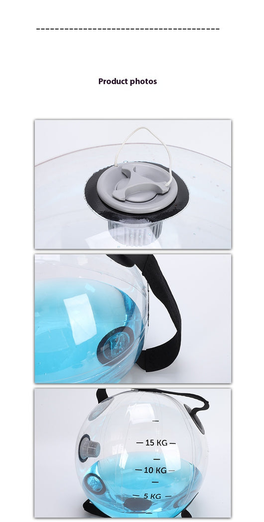 Balón de Fitness con Contrapeso y Sistema de Riego Inflable - Image 8
