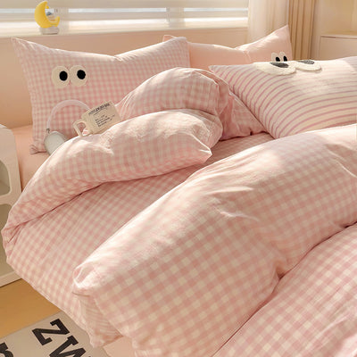 Juego de Cama Ojos Grandes - Funda Nórdica 4 Piezas Efecto Satinado - Image 5