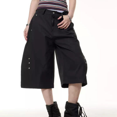 Pantalones Cortos Casuales Retro Remaches - Image 10