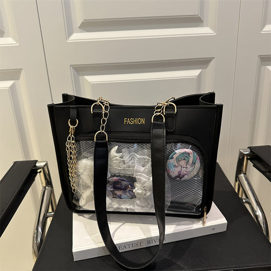 Bolsa Tote Amplia de Diseño Minimalista Japonés para Uso Casual - Image 6