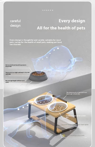 Comedero Doble para Mascotas con Soporte Ergonómico para la Columna - Image 13