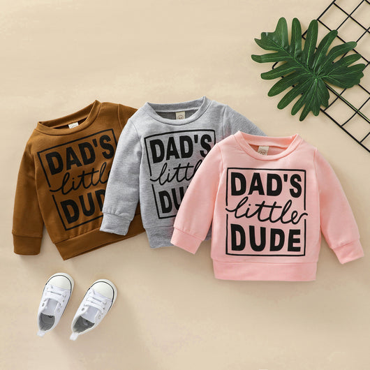 Sudadera Gris para Niños con Estampado de Letras