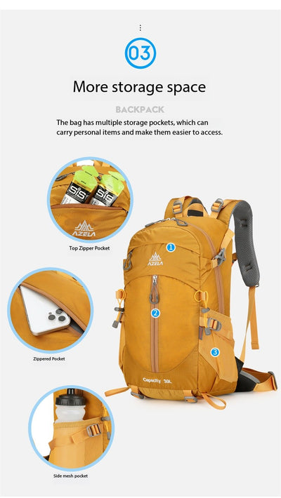 Mochila de Trekking AZELA 30L - Backpack Resistente para Senderismo y Camping - Image 21