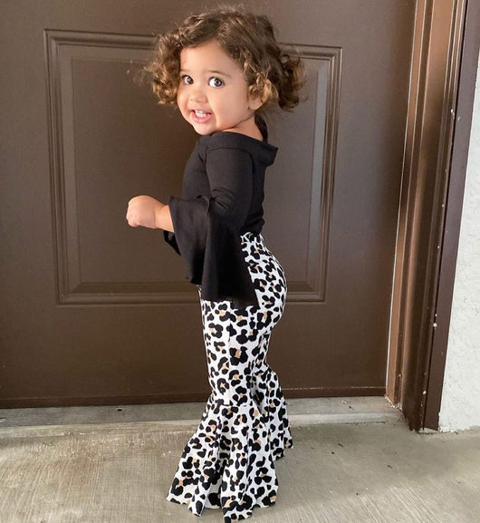 Pantalones Acampanados Leopardo para Niñas - Conjunto Casual Elegante - Image 11