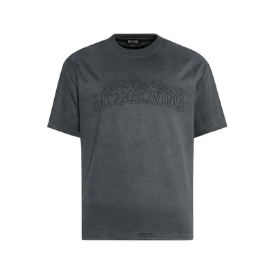 Camiseta Manga Corta con Bordado Retro Alfabético para Hombre