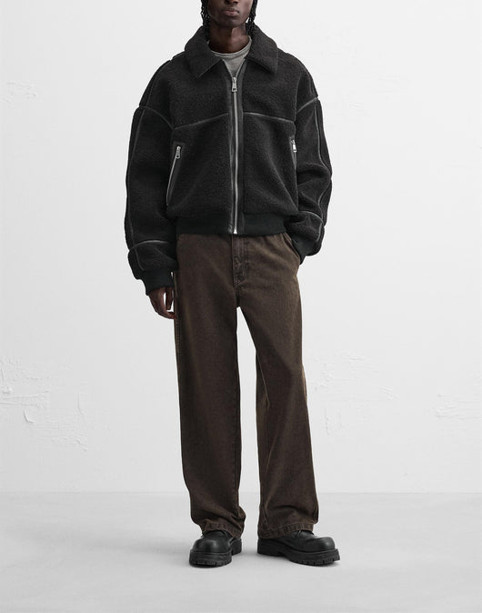 Chaqueta Polar Casual con Solapa para Hombre - Image 19