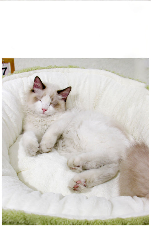 Cama Redonda Acogedora para Gatos y Perros Pequeños - Nido Térmico Suave - Image 16