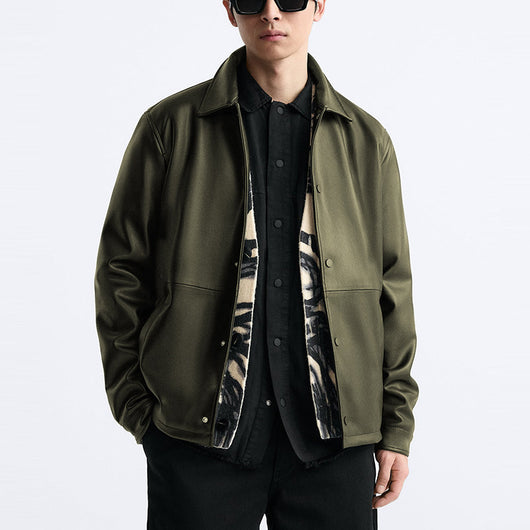 Chaqueta de Cuero Casual para Hombre - Image 10