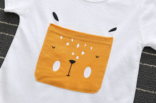 Conjunto Infantil Dos Piezas Estilo Coreano - Ropa de Verano para Niños - Image 5