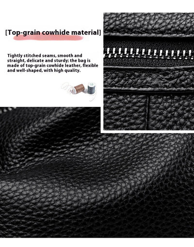Bolso Mensajero de Cuero Genuino Primera Capa - Estilo Profesional - Image 19