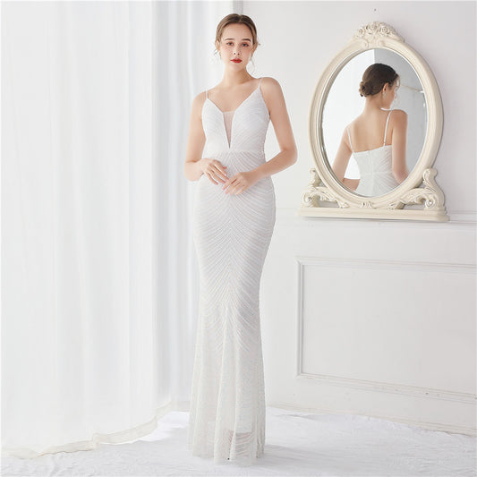 Vestido de Fiesta Largo Elegante Ajustado para Eventos Especiales
