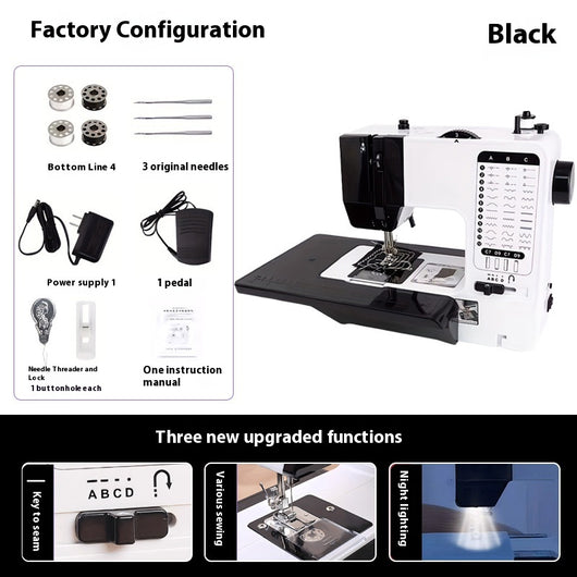 Máquina de Coser Eléctrica Multifuncional con Tablero Extensible - Image 6