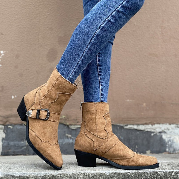 Botas para Mujer con Hebilla Ajustable - Versátiles y Elegantes