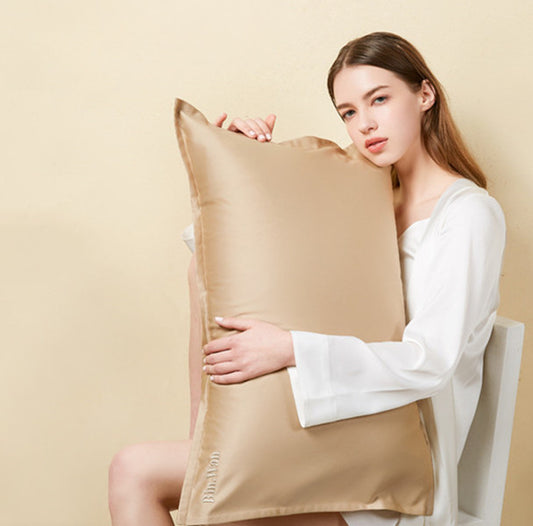 Juego de Funda de Almohada con Iones de Cobre - Color Sólido Premium