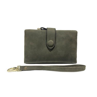 Billetera Corta de Cuero Fotográfico Mate - Diseño Coreano para Mujer - Image 20