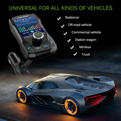 Transmisor FM Bluetooth para Auto con Pantalla a Color Compatible con Apple - Image 7