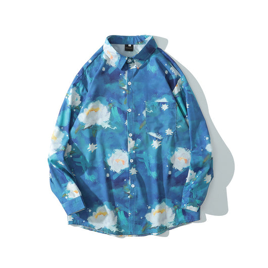 Chamarra Casual de Manga Larga con Estampado Óleo Unisex para Otoño - Image 10