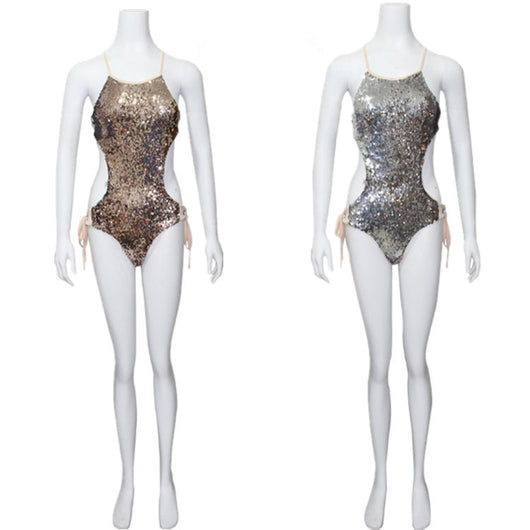 Enterizo de Lentejuelas con Tirantes Ajustables - Image 8