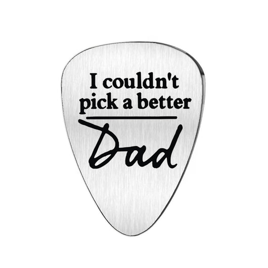 Llavero Acero Inoxidable para Papá con Diseño de Púa de Guitarra - Image 7