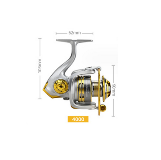 Carrete Giratorio CNC de Metal Completo para Caña de Pesca Marina - Image 10