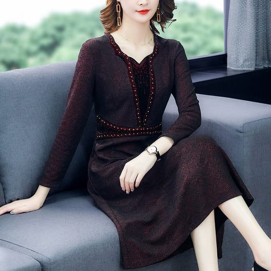 Vestido Largo Elegante Estilo Occidental Que Estiliza y Rejuvenece - Image 13