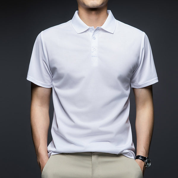 Camiseta Suelta Estilo Coreano con Solapa para Hombre