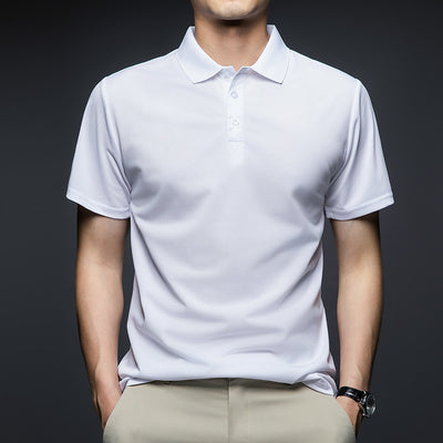 Camiseta Suelta Estilo Coreano con Solapa para Hombre