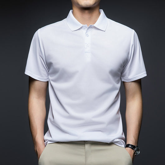 Camiseta Suelta Estilo Coreano con Solapa para Hombre
