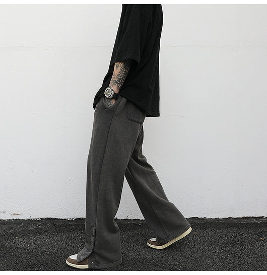 Pantalones de chándal holgados con aberturas laterales - Image 3