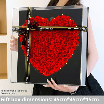 Ramo de Flores Eternas para San Valentín y Cumpleaños en Caja de Regalo - Image 9
