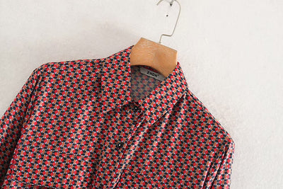 Vestido Largo Estilo Camisa de Manga Larga - Image 7