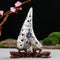 Ocarina de Cerámica Azul y Blanco - 12 Orificios en Do Alto