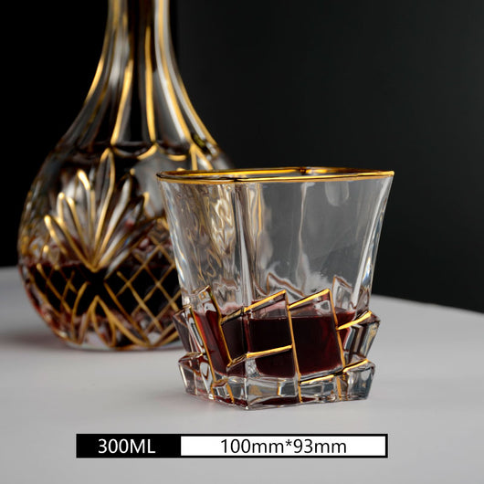 Juego de 2 Copas de Whiskey en Cristal Dorado - Image 11