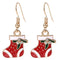 Christmas Gift Earrings Socks