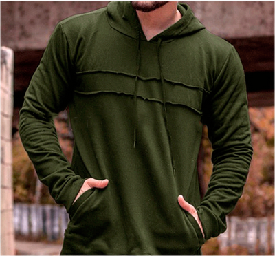 Sudadera con Capucha de Manga Larga y Ribetes en Contraste - Image 9