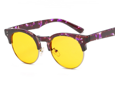 Gafas de Espejo Plano Unisex con Marco Retro Efecto Madera - Image 11