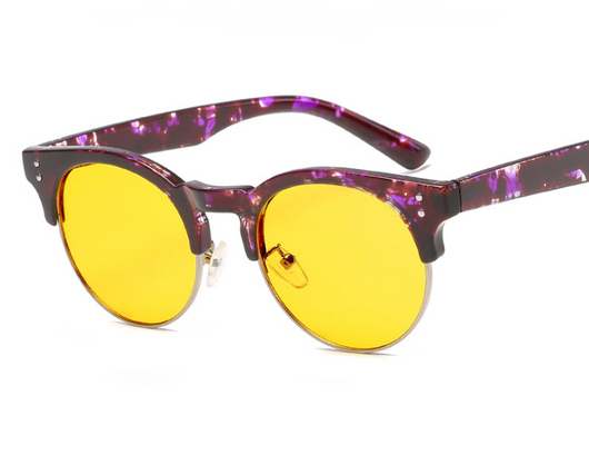 Gafas de Espejo Plano Unisex con Marco Retro Efecto Madera - Image 11
