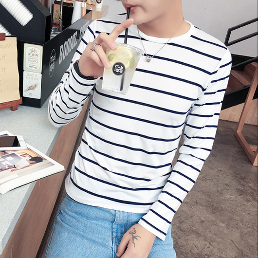 Camiseta Oversized a Rayas Blanco y Negro - Manga Larga Unisex - Image 5