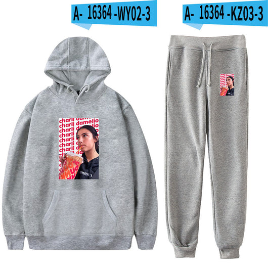 Conjunto Deportivo Estampado con Capucha: Sudadera y Leggings - Image 16