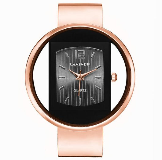 Reloj de Lujo para Mujer - Pulsera Elegante Dorado y Plateado - Image 7