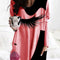 Blusa de Cuello V con Estampado y Ruedo Irregular