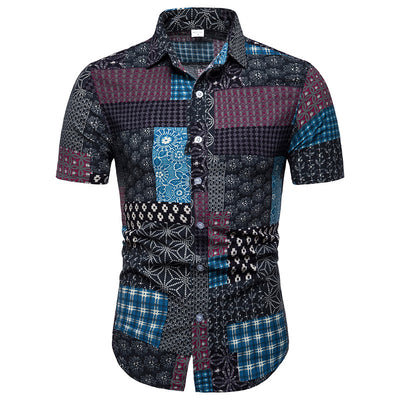 Camisa Casual de Playa para Hombre con Estampado