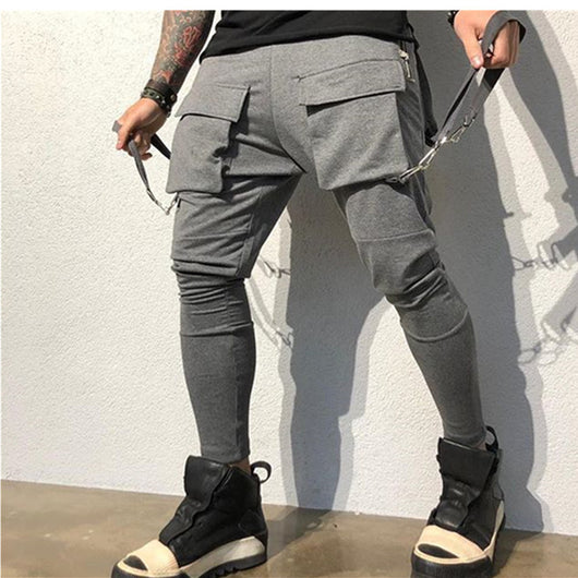 Pantalones de chándal Hip Hop con bolsillos grandes - Image 8