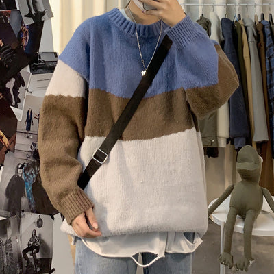 Suéter Holgado Estilo Hong Kong para Hombre - Diseño Coreano Moderno - Image 7