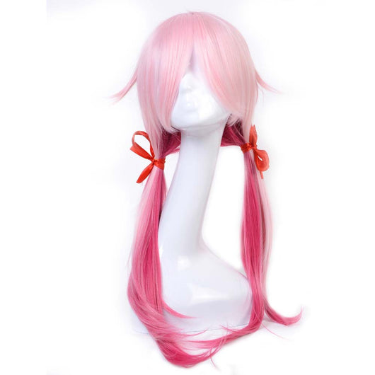 Peluca Anime Doble Cola Rosa para Cosplay - Image 10