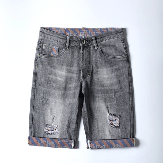 Pantalones Vaqueros Casuales Slim Fit con Stretch para Hombre
