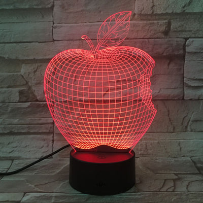 Lámpara de Noche 3D de Frutas con Luces de Colores - Image 3