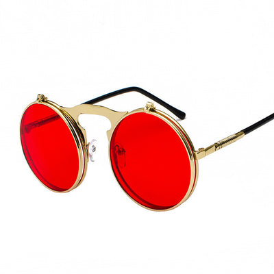 Gafas de Sol Steampunk Vintage Abatibles con Protección UV - Marco Metal Unisex - Image 11